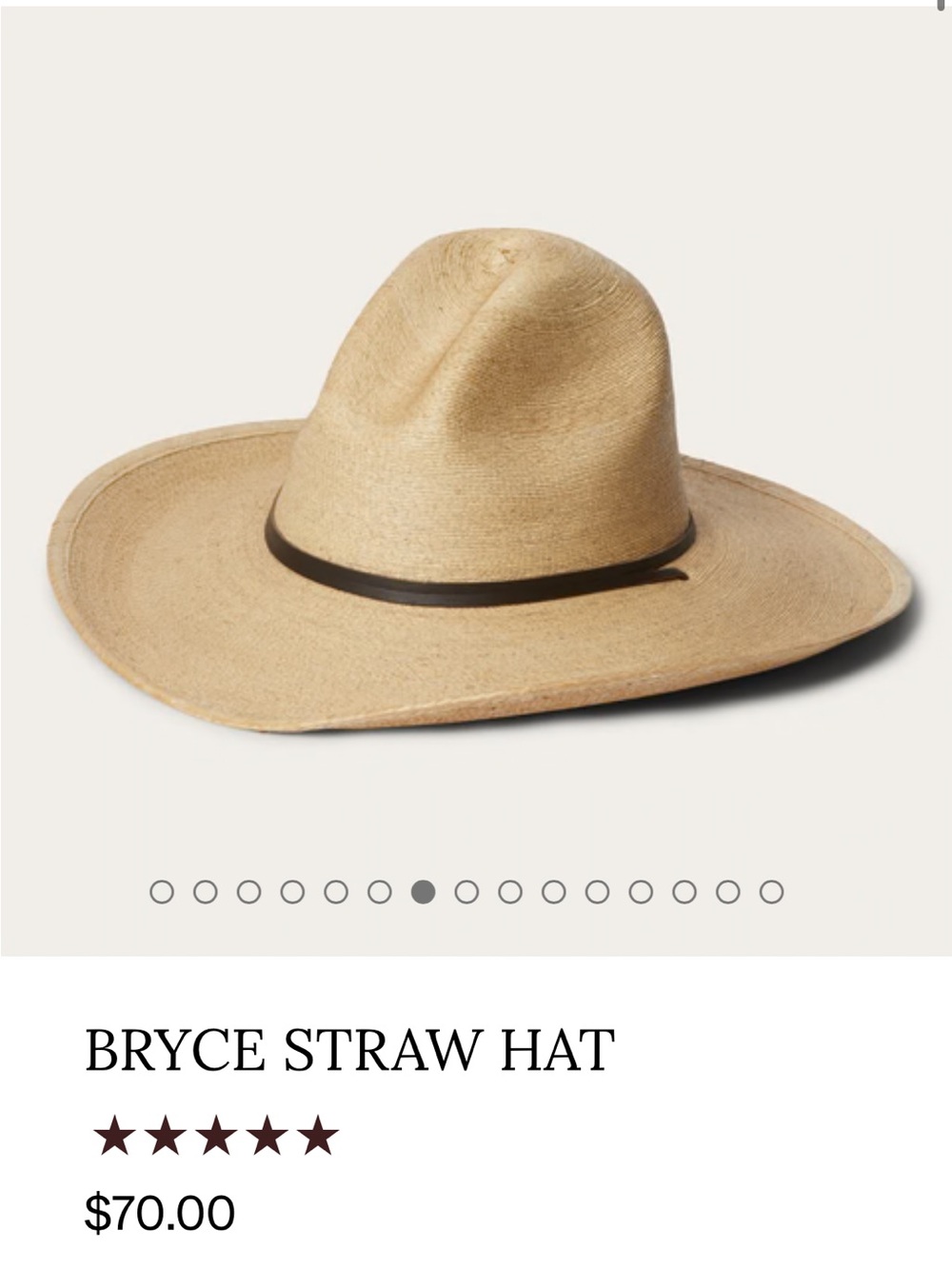 Stetson Bryce Straw Hat - Tan